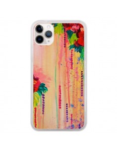 Coque iPhone 11 Pro Strawberry Confetti Flowers - Ebi...