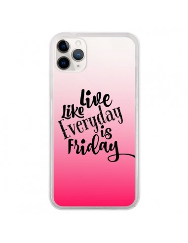 Coque iPhone 11 Pro Everyday Friday Vendredi Live Vis Transparente - Ebi Emporium