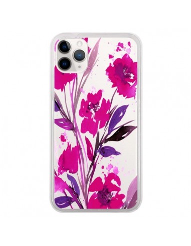 Coque iPhone 11 Pro Roses Fleur Flower Transparente - Ebi Emporium