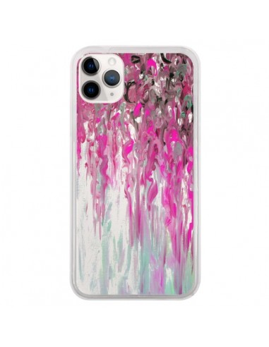 Coque iPhone 11 Pro Tempête Rose Transparente - Ebi Emporium