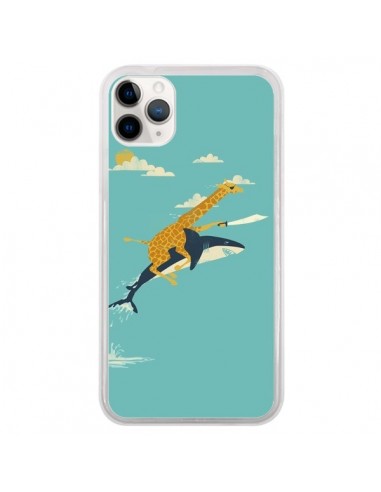 Coque iPhone 11 Pro Girafe Epee Requin Volant - Jay Fleck