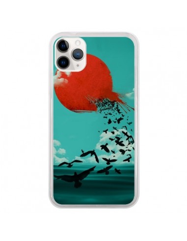 Coque iPhone 11 Pro Soleil Oiseaux Mer - Jay Fleck