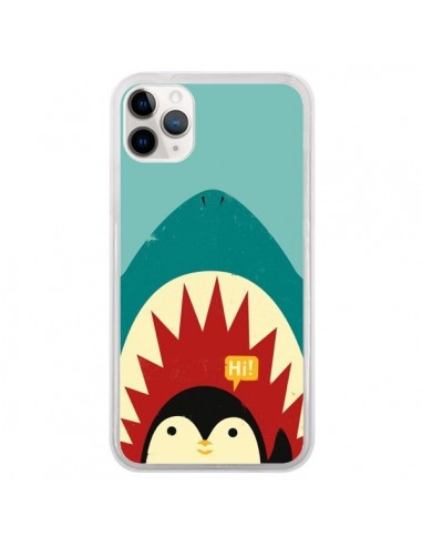 Coque iPhone 11 Pro Pingouin Requin - Jay Fleck