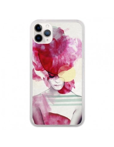 Coque iPhone 11 Pro Bright Pink Portrait Femme - Jenny Liz Rome