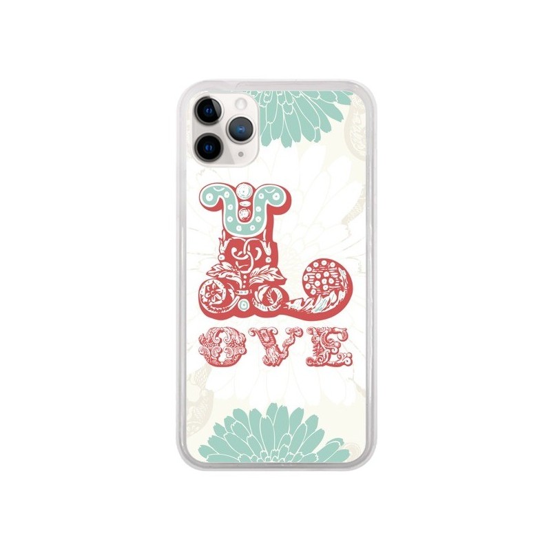 Coque iPhone 11 Pro Love Fleurs Flourish - Javier Martinez