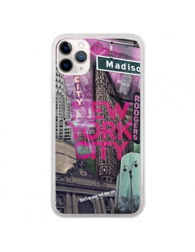 Coque iPhone 11 Pro New York City Rose - Javier Martinez