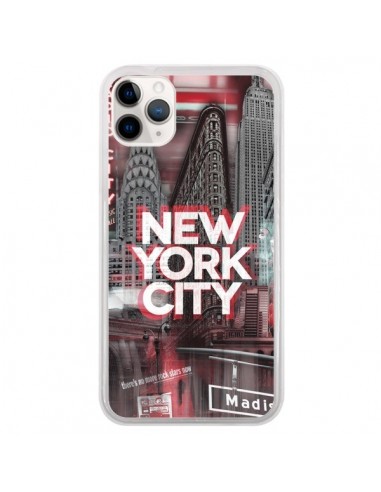 Coque iPhone 11 Pro New York City Rouge - Javier Martinez