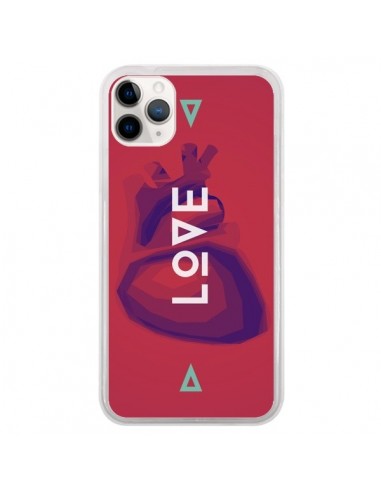 Coque iPhone 11 Pro Love Coeur Triangle Amour - Javier Martinez