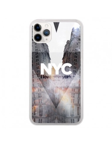 Coque iPhone 11 Pro I Love New York City Orange - Javier Martinez