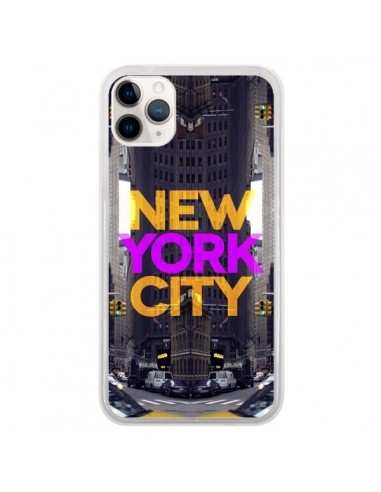 Coque iPhone 11 Pro New York City Orange Violet - Javier Martinez