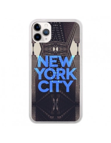 Coque iPhone 11 Pro New York City Bleu - Javier Martinez