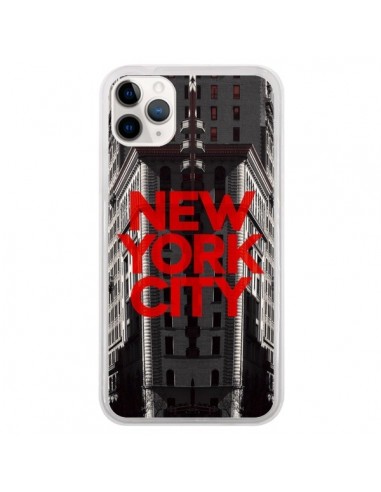 Coque iPhone 11 Pro New York City Rouge - Javier Martinez