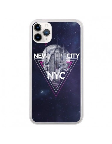 Coque iPhone 11 Pro New York City Triangle Rose - Javier Martinez