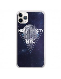 Coque iPhone 11 Pro New York City Triangle Bleu - Javier...