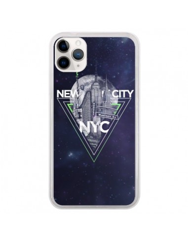 Coque iPhone 11 Pro New York City Triangle Vert - Javier Martinez