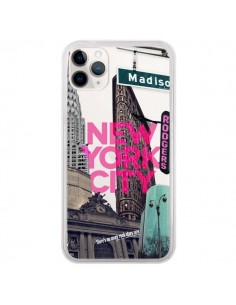 Coque iPhone 11 Pro New Yorck City NYC Transparente -...