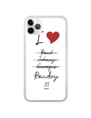 Coque iPhone 11 Pro I love Bradley Coeur Amour - Julien Martinez