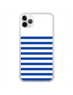 Coque iPhone 11 Pro Mariniere Bleu - Jonathan Perez