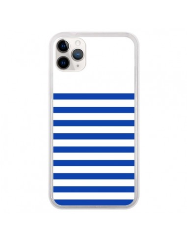 Coque iPhone 11 Pro Mariniere Bleu - Jonathan Perez