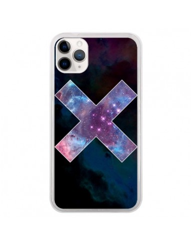 Coque iPhone 11 Pro Nebula Cross Croix Galaxie - Jonathan Perez