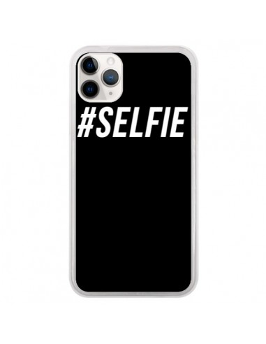 Coque iPhone 11 Pro Hashtag Selfie Blanc Vertical - Jonathan Perez
