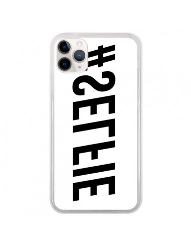 Coque iPhone 11 Pro Hashtag Selfie Noir Inversé Horizontal - Jonathan Perez