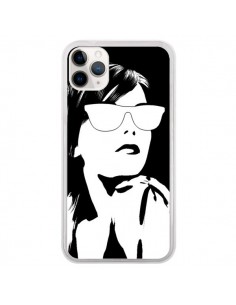 Coque iPhone 11 Pro Fille Lunettes Blanches - Jonathan Perez