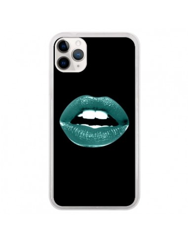 Coque iPhone 11 Pro Lèvres Bleues - Jonathan Perez