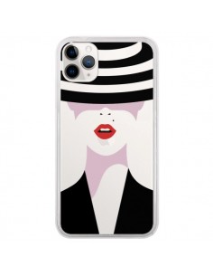 Coque iPhone 11 Pro Femme Chapeau Hat Lady Transparente -...