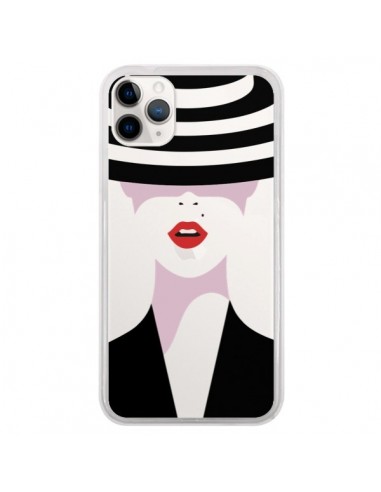 Coque iPhone 11 Pro Femme Chapeau Hat Lady Transparente - Dricia Do