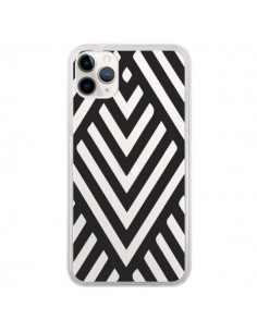 Coque iPhone 11 Pro Geometric Azteque Noir Transparente -...