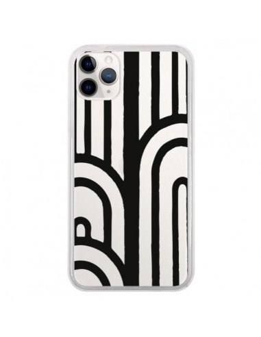 Coque iPhone 11 Pro Geometric Noir Transparente - Dricia Do