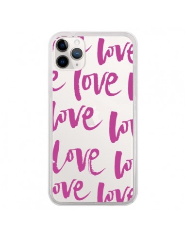 Coque iPhone 11 Pro Love Love Love Amour Transparente - Dricia Do