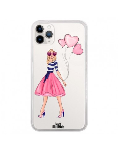 Coque iPhone 11 Pro Legally Blonde Love Transparente - kateillustrate