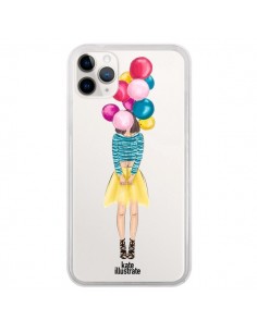 Coque iPhone 11 Pro Girls Balloons Ballons Fille...