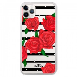 Coque iPhone 11 Pro Red Roses Rouge Fleurs Flowers...