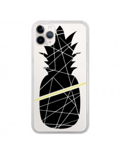 Coque iPhone 11 Pro Ananas Noir Transparente - Koura-Rosy...