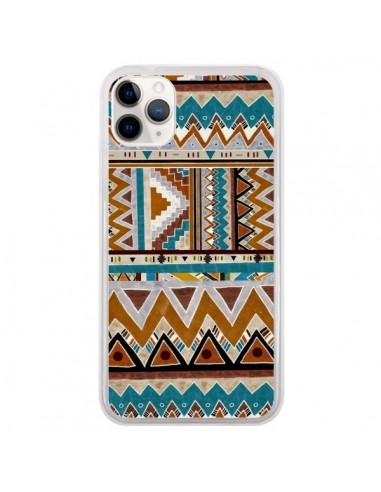 Coque iPhone 11 Pro Azteque Vert Marron - Kris Tate