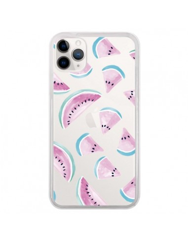 Coque iPhone 11 Pro Pasteque Watermelon Fruit Ete Summer Transparente - Lisa Argyropoulos