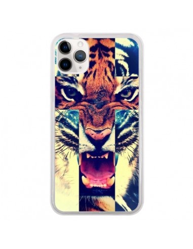 Coque iPhone 11 Pro Tigre Swag Croix Roar Tiger - Laetitia