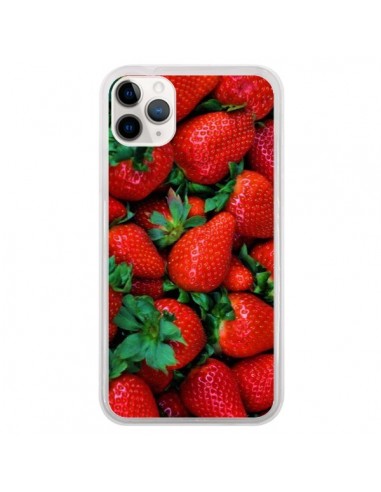 Coque iPhone 11 Pro Fraise Strawberry Fruit - Laetitia