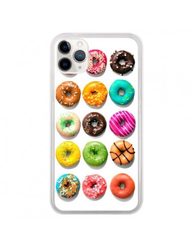Coque iPhone 11 Pro Donuts Multicolore Chocolat Vanille - Laetitia
