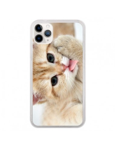 Coque iPhone 11 Pro Chat Cat Tongue - Laetitia