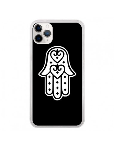 Coque iPhone 11 Pro Main de Fatma Oeil Noir - Laetitia