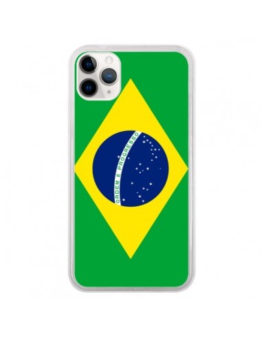 Coque iPhone 11 Pro Drapeau Brésil Brésilien - Laetitia