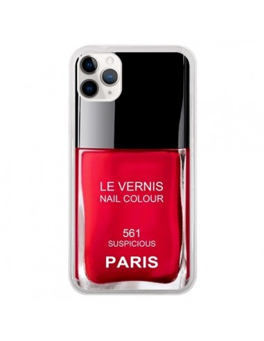 Coque iPhone 11 Pro Vernis Paris Suspicious Rouge - Laetitia