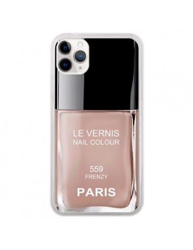 Coque iPhone 11 Pro Vernis Paris Frenzy Beige - Laetitia