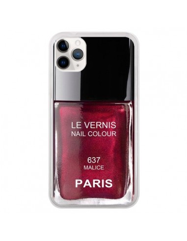 Coque iPhone 11 Pro Vernis Paris Malice Violet - Laetitia