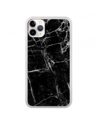 Coque iPhone 11 Pro Marbre Marble Noir Black - Laetitia