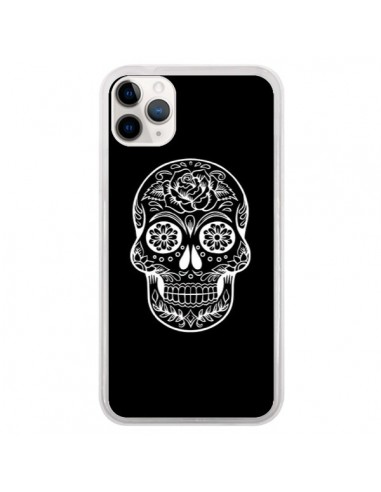 Coque iPhone 11 Pro Tête de Mort Mexicaine Blanche - Laetitia
